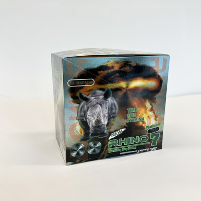 comprar Caja de almacenamiento personalizada de Rhino 69 para el mejoramiento del sexo masculino Con lente para un embalaje efectivo online manufacture