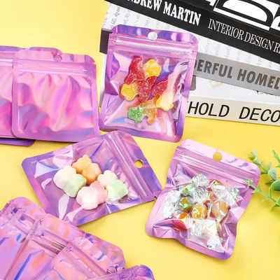 comprar Impresión personalizada de sello con cremallera Bolsas Mylar para almacenamiento de bocadillos a prueba de humedad online manufacture
