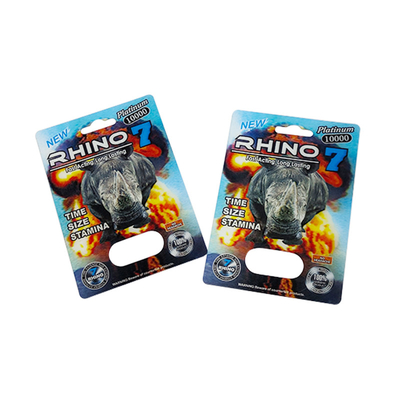 Envases de bolsas de plástico para Rhino 69 Serie de píldoras para el aumento del sexo masculino Envases personalizables