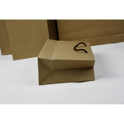 Bolsa de papel ecológica de 250 g a 300 g con mango trenzado
