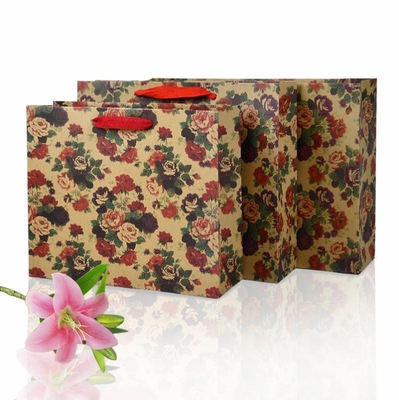 Bolsa de papel impresa personalizada de estilo simple y ecológico muy duradera