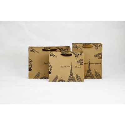 Ropa duradera ropa bolsas de papel personalizadas bolsas de compras sostenibles