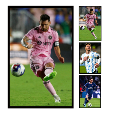 PET Messi Poster 3D Lenticular Personalizado 0,6 mm de espesor sin marco